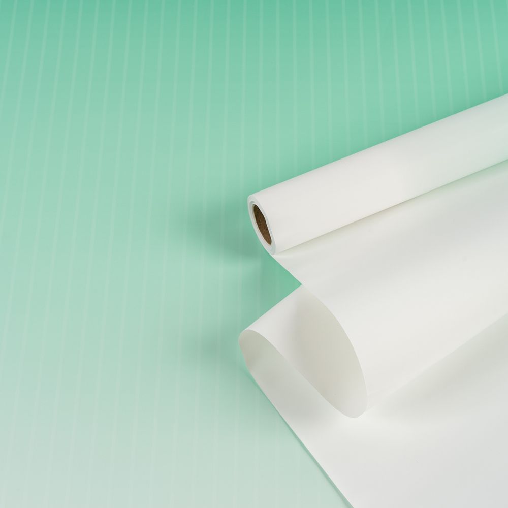 Пленка матовая 2 стороны "Gradient Flow" 58см*10м Белая-тиффани/Белая