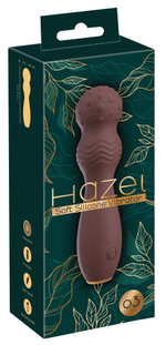 Коричневый вибратор-жезл Hazel 03 - 14 см. (Цвет: коричневый)
