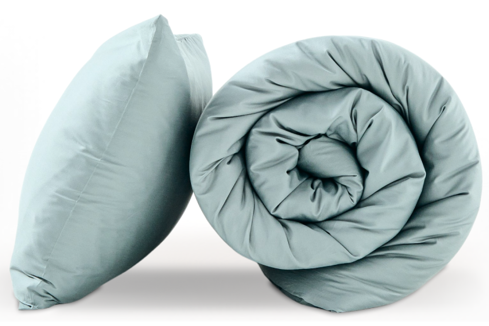 Постельное белье GoodNight Сатин Делюкс евро (с нав. 50х70) вода