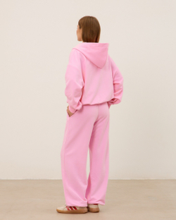 Худи на молнии 04, розовое