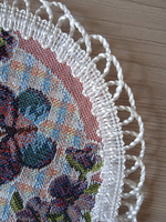 Набор гобеленовых салфеток Прованс D15 см 10 шт