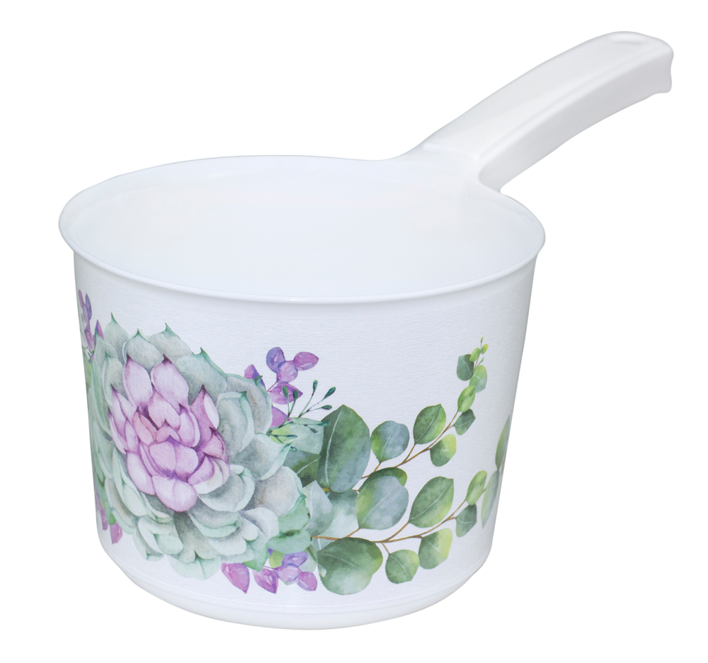 Ковш 1,5л ДЕКО с рисунком М1218