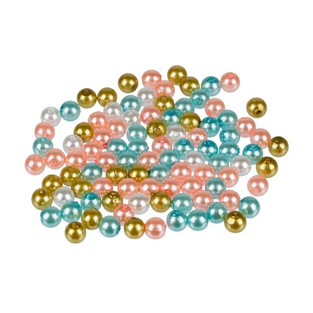 Бусина "Zlatka" MIX №02 пластик, 6 мм 10 г