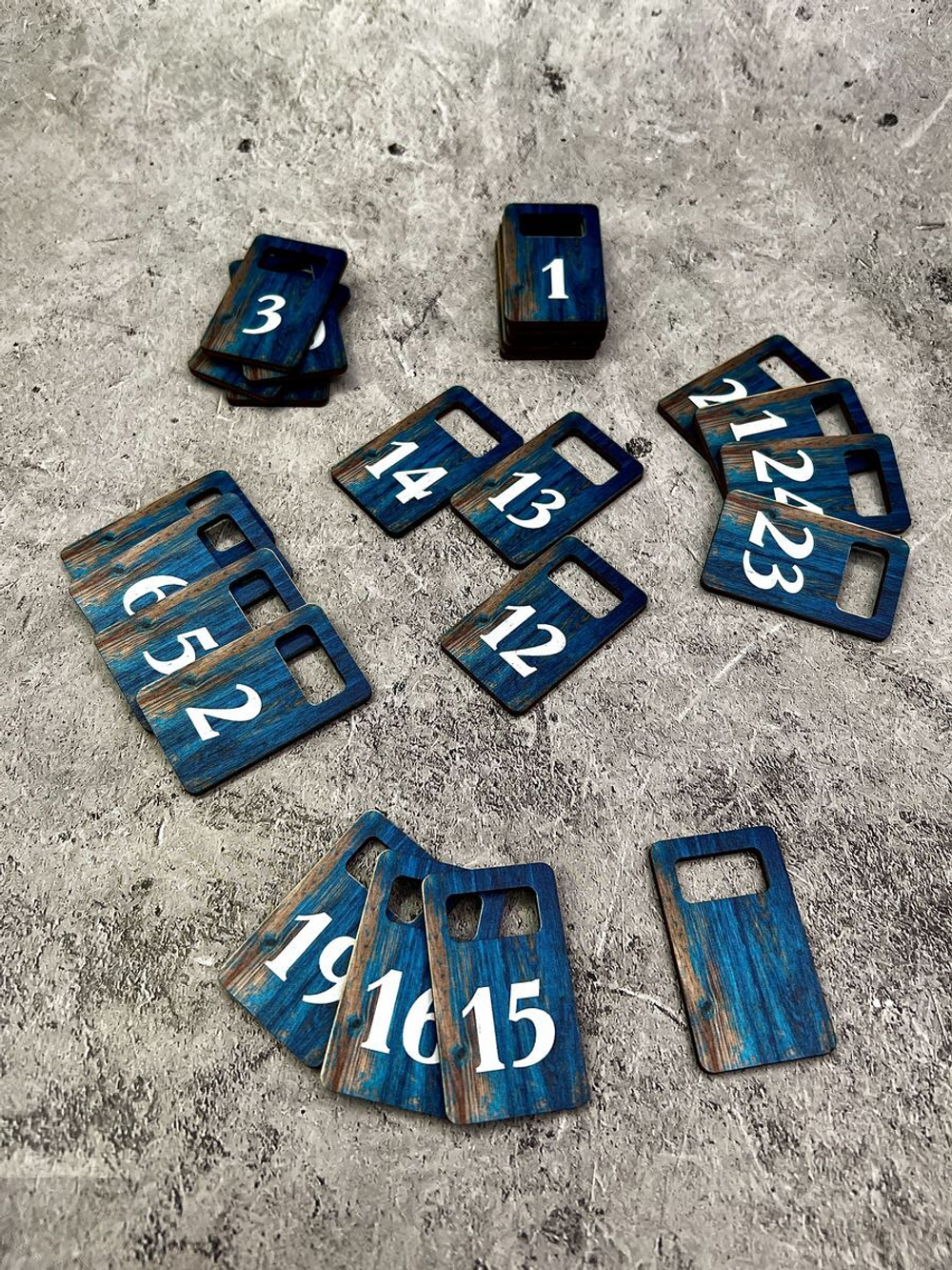 Номерки для гардероба 3х5 см