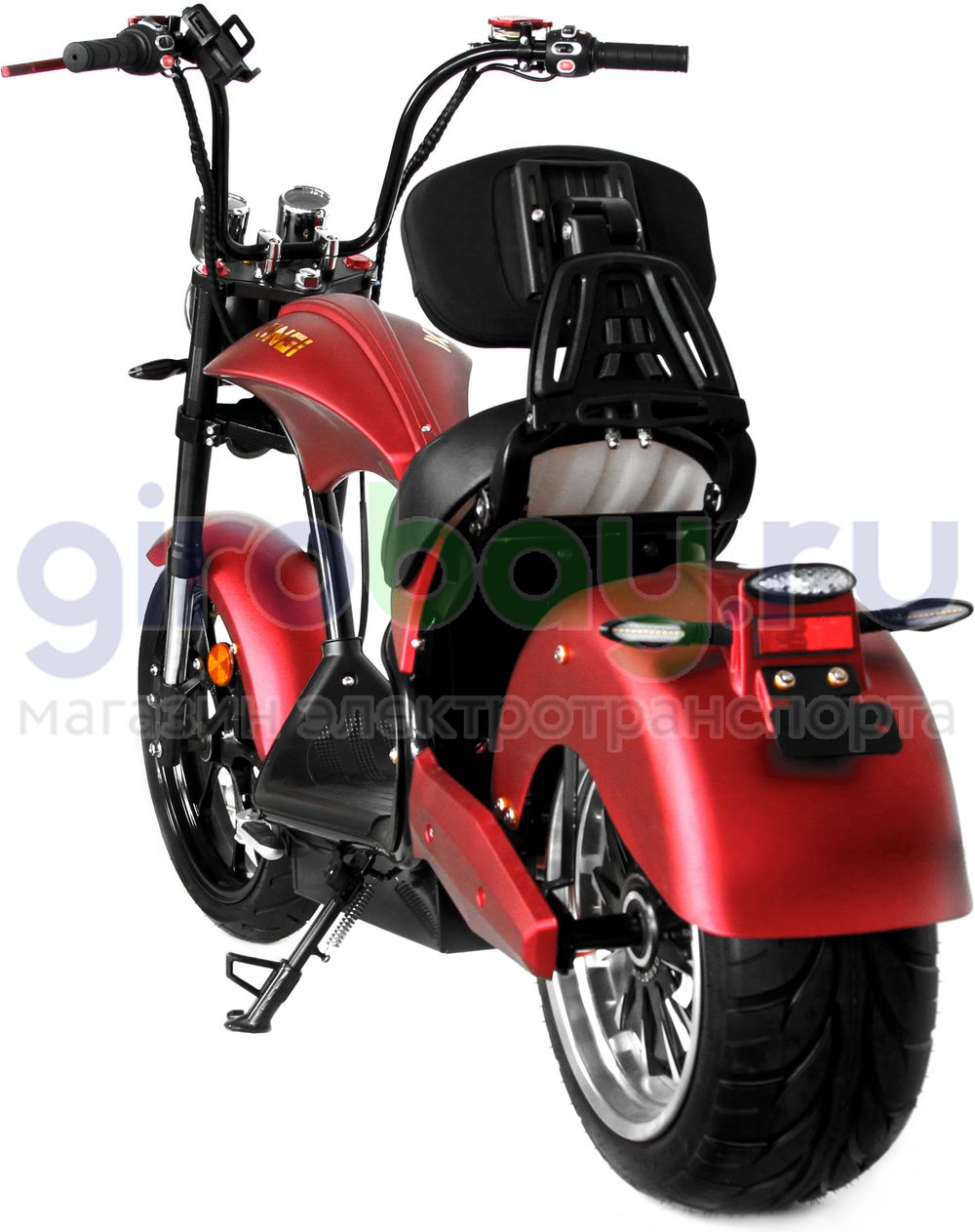 Электроскутер IKINGI HARLEY CHOPPER 4000W (60V/30Ah) - Красный фото №8