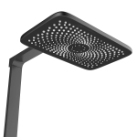 Душевая стойка Vincea Inspire VSFS-3I13TGM термостатическая с изливом, вороненая сталь