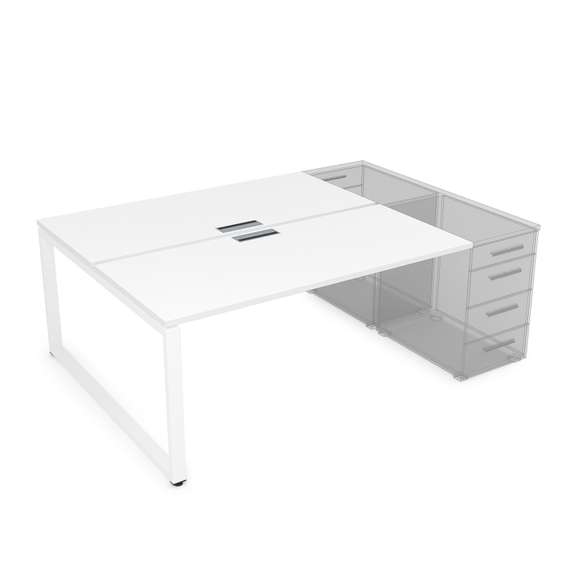 СТБ-О.979 Стол системы БЕНЧ на 2 рабочих места, приставной (1400*1435*750)