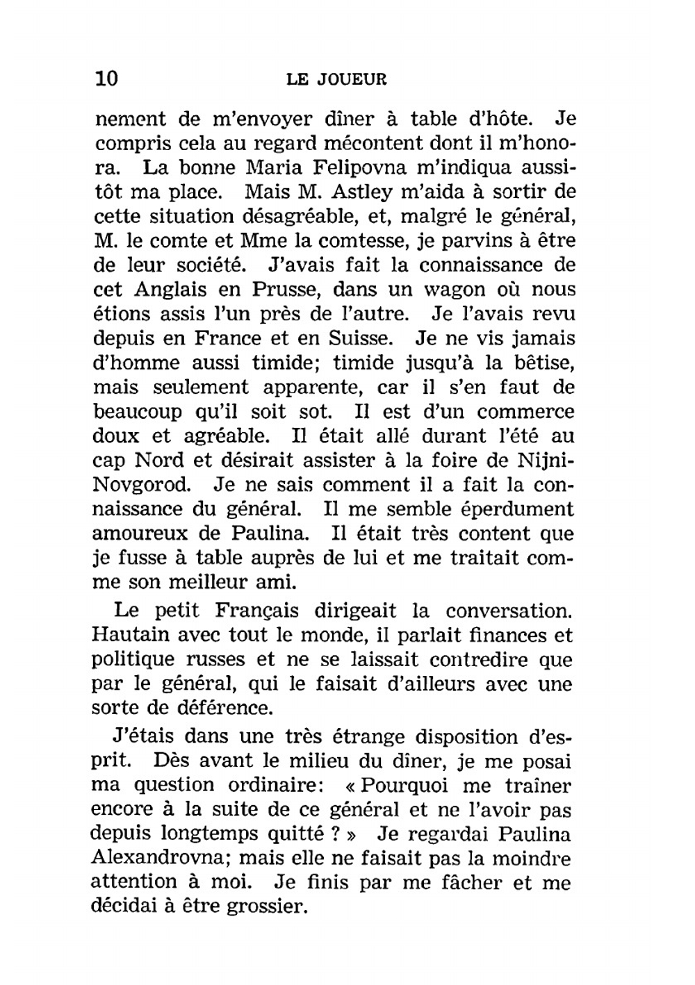 Le Joueur | Fyodor Mikhailovich Dostoevsky