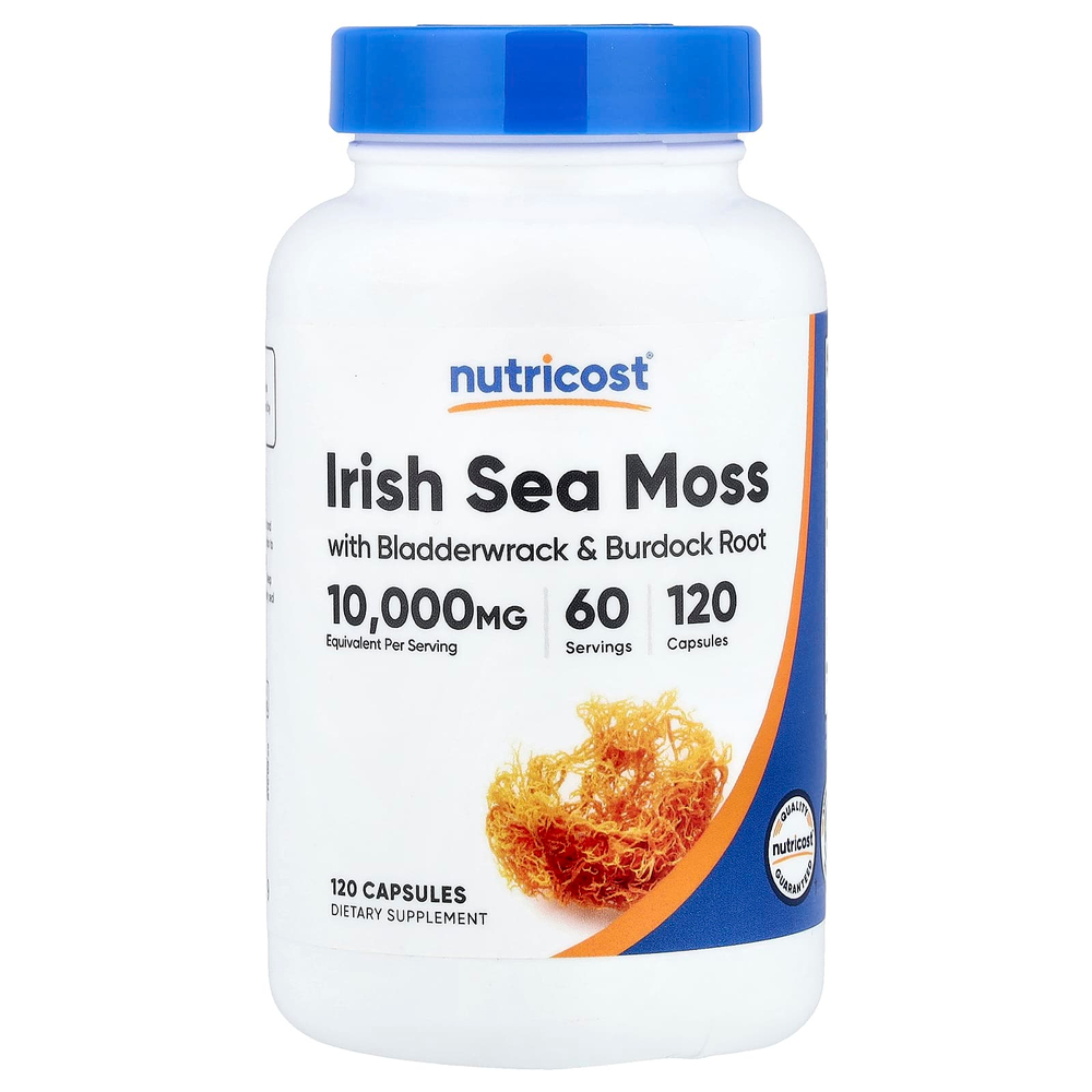 Nutricost, ирландский морской мох, 120 капсул