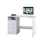Стол письменный, компьютерный Корнер из сосны, белый