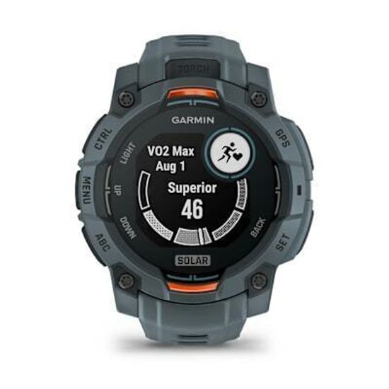 Смарт-часы Instinct 3 (45 мм) Solar серо-синий 010-02934-01