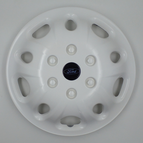 Колпаки на колеса с эмблемой FMC Transit Шасси R16 белые 4 шт