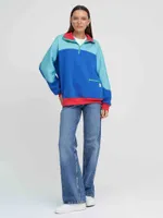 Толстовка Kefirmaykifer на молнии сине-бирюзовая