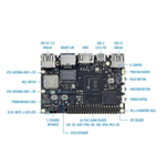 Одноплатный компьютер Khadas VIM3 Pro Amlogic A311D with 5.0 TOPS NPU, 4GB LPDDR4/X, 32GB eMMC, AP6398S
