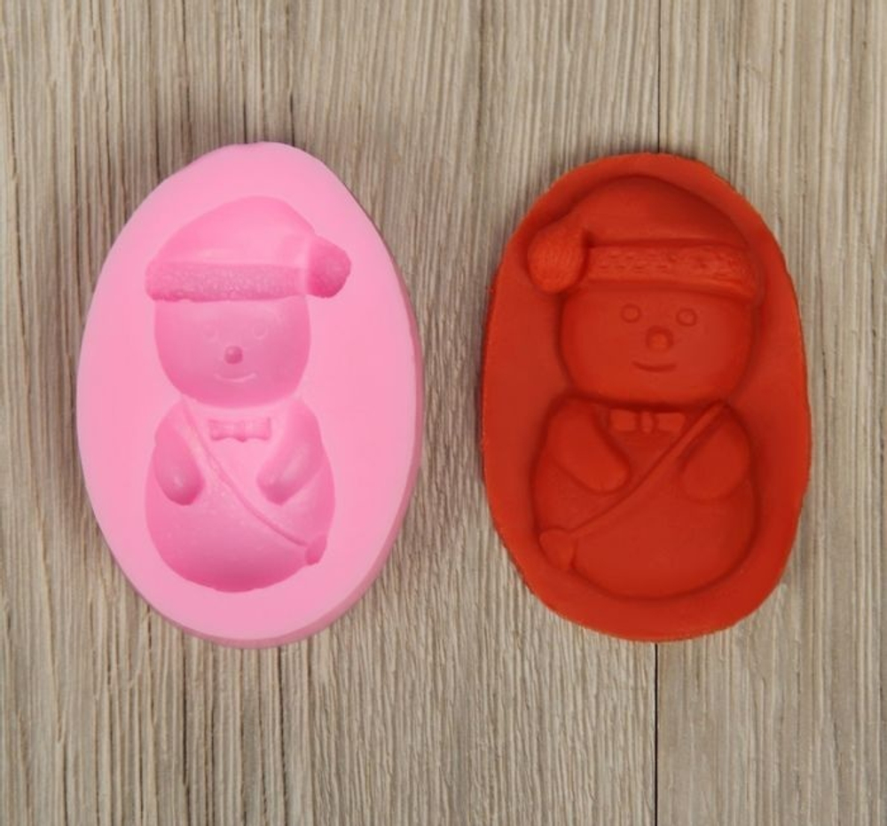 Молд новогодний "Снеговик" 8*6см