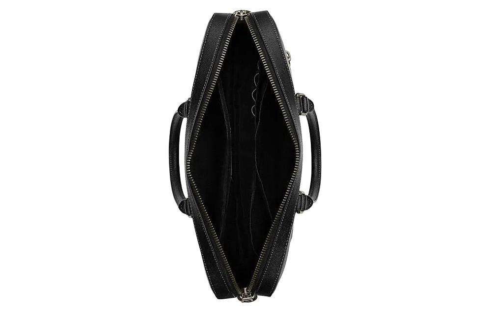 COACH ETHAN Cow Leather Portable One Shoulder Crossbody Briefcase Large Men"s Black