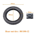 Покрышка 16" 80/100-12 внедорожная для электровелосипедов и мотоциклов