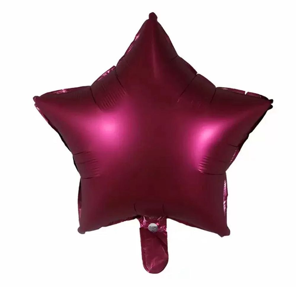 Шар Звезда Темная Вишня 18&quot;/45 см