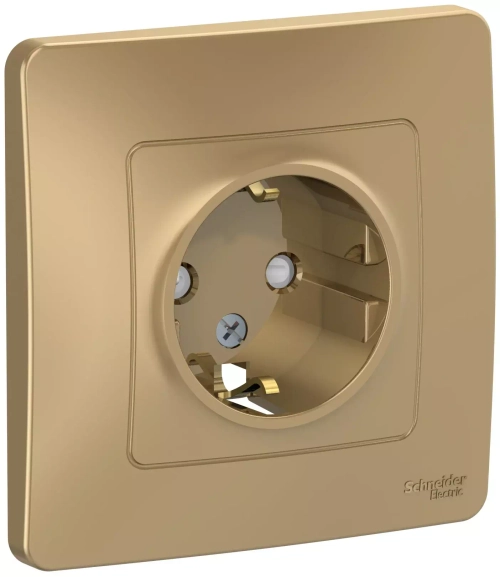 РОЗЕТКА С/У з/к шт. 16А 250В, титан BLNRS001114