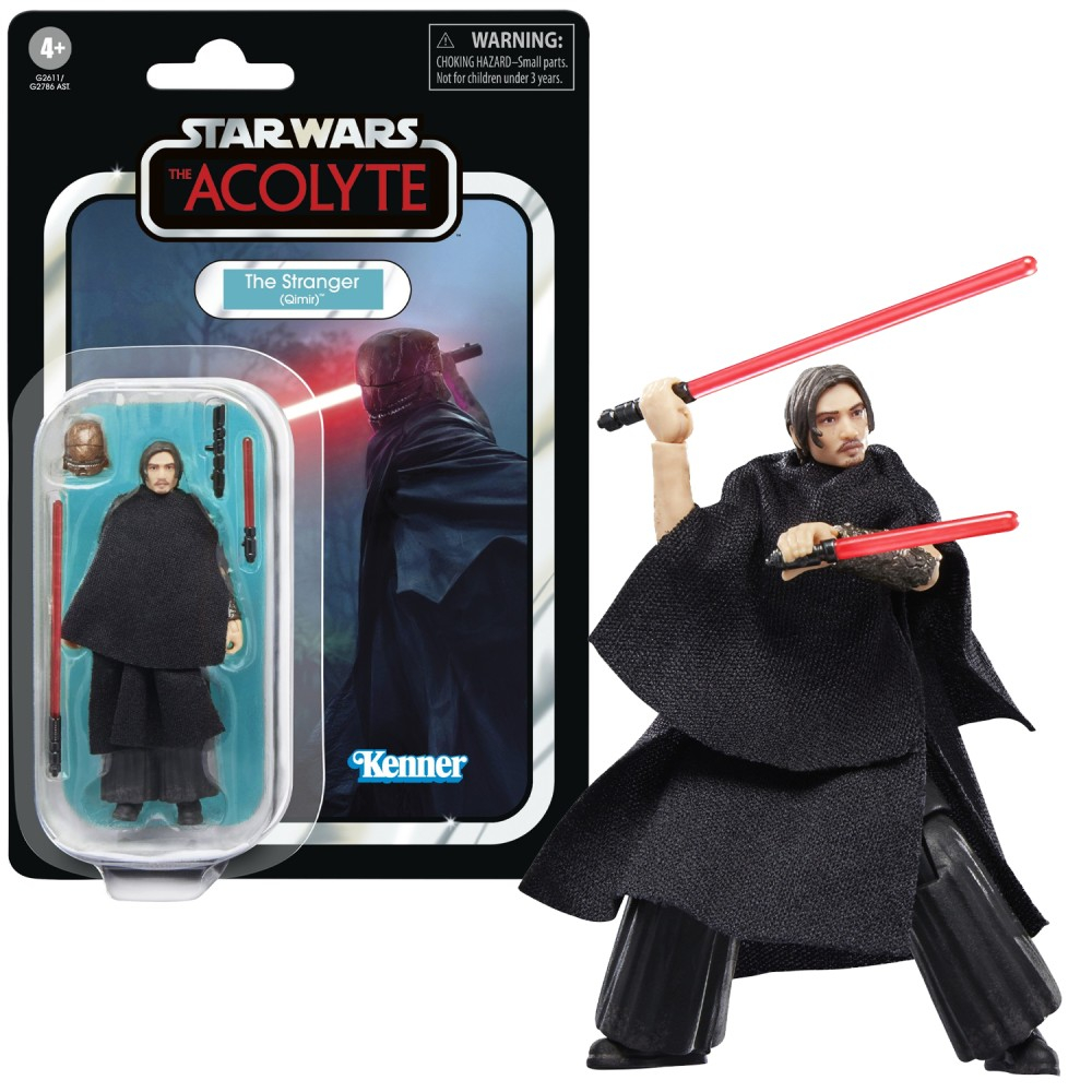 Hasbro STAR WARS Vintage - Фигурка The Stranger (Qimir) 9,5 см (The Acolyte) G2611