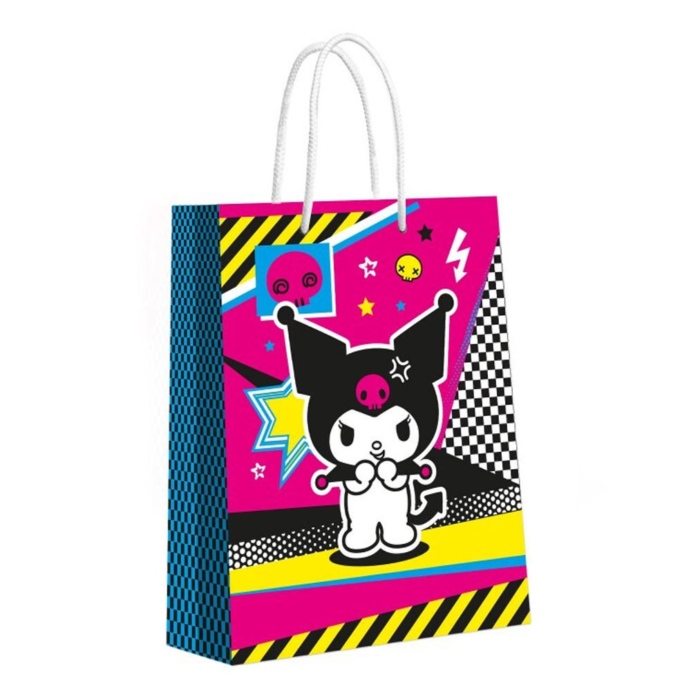 Пакет подарочный Kuromi Дискотека 22,7*18*10 см.