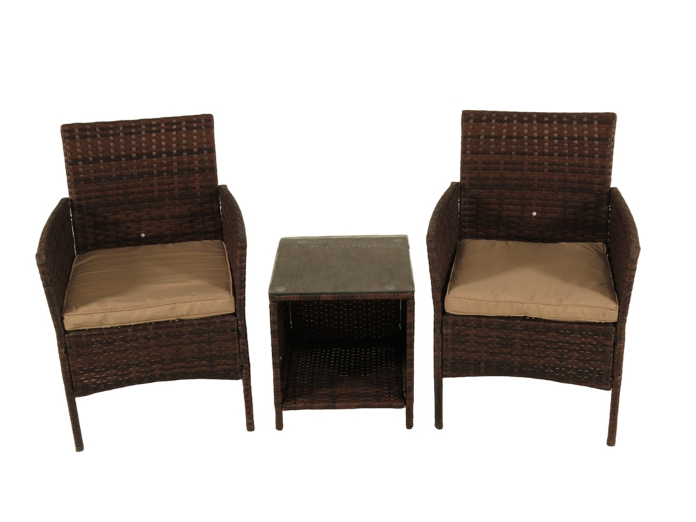 Комплект мебели из ротанга VIRGINIYA BALCONY SET brown