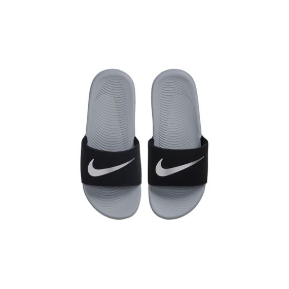 Nike Kawa Slide 'Black Metallic Silver'