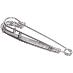 Брошь «KLEVER SHOP», булавка, цвет как серебро, 7*2см (Талисман от сглаза)