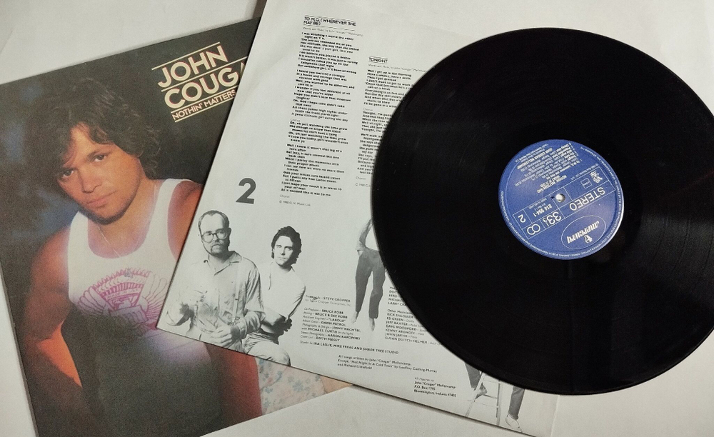 Винтажная виниловая пластинка LP John Cougar Nothin Matters And What If It Did (Holland 1984)