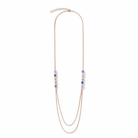 Колье Coeur de Lion Blue 5053/10-0700 цвет голубой, синий, прозрачный