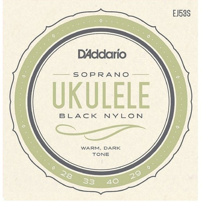 Струны для укулеле D'addario EJ53s (чёрные)
