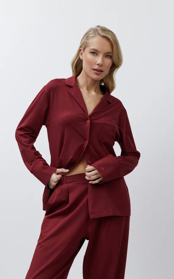 CADANCE BURGUNDY Пижама женская со штанами