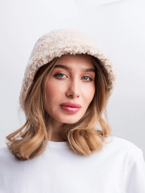 Премиальная Панама теплая из шерсти мериноса, бежевая, SilverFox