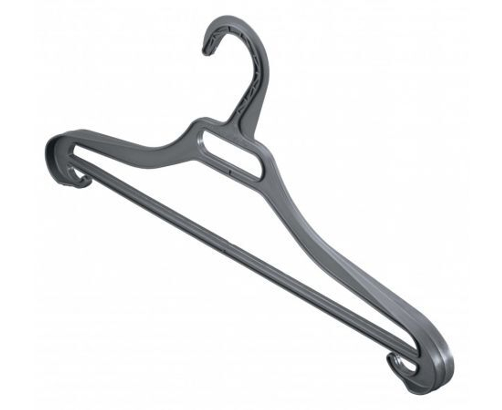 Вешалка-плечики 48-50 р-р пластик, черная 431209413 Бытпласт