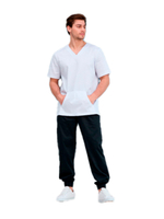 Джоггеры медицинские мужские Dr. Nice DRN621 с манжетами на резинке, черный, 50