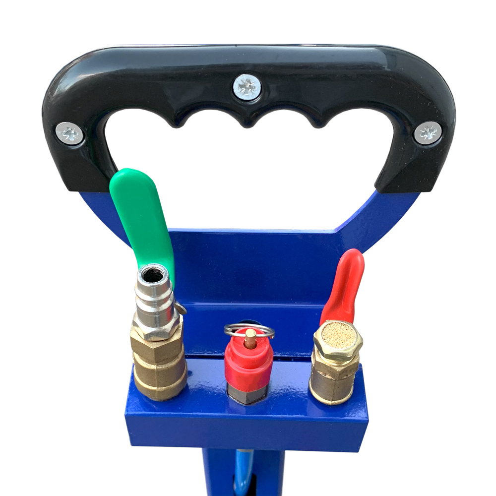 Домкрат 2т 2-секционный T08102A пневматический с ручкой AE&T