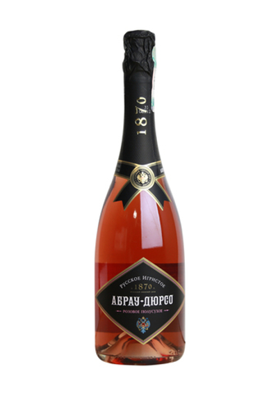 Вино игристое Абрау-Дюрсо розовое полусухое 12% 0,75л