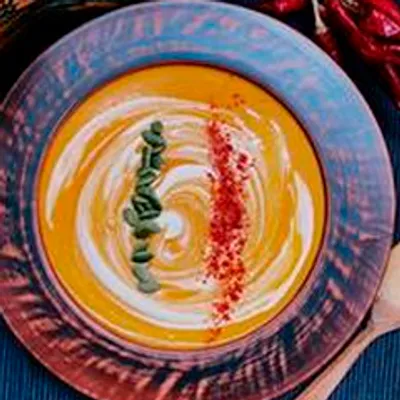 Тыквенный суп с кокосовым молоком