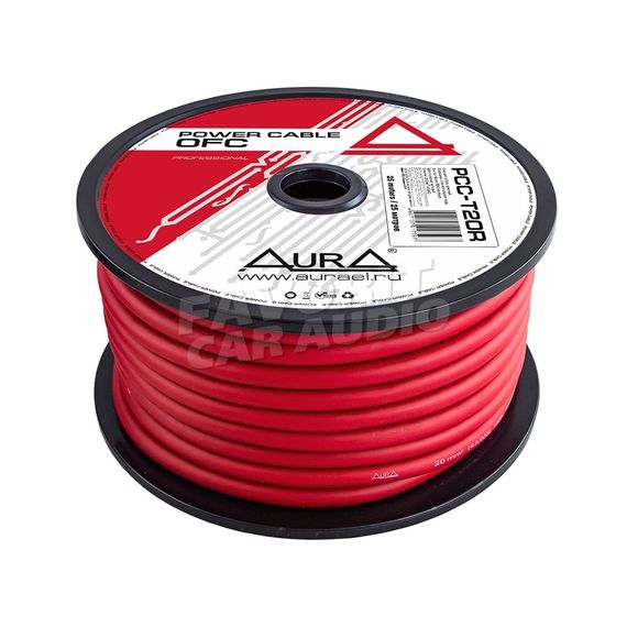 Силовой провод AURA PCC-T20R 4GA луженая медь красный