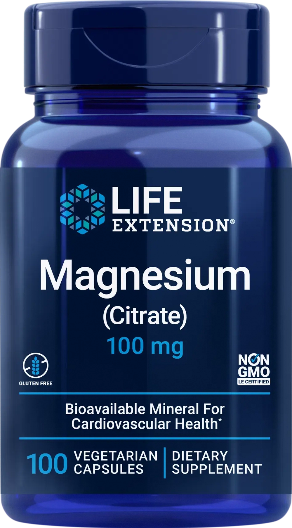 Magnesium (Citrate) 100 мг 100 капсул Life Extension