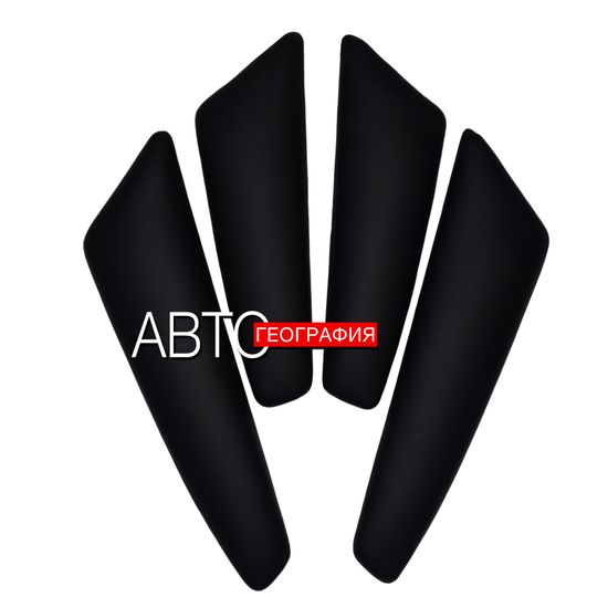 Мягкие накладки на ручки дверей Skoda Kodiaq (2016-наст. время) из экокожи