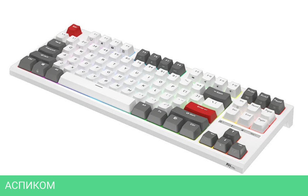 Клавиатура Royal Kludge RK-R87 Blue switch/White/Gray/Red