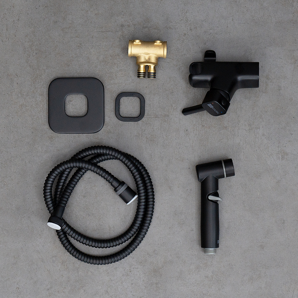 СМЕСИТЕЛЬ С ГИГИЕНИЧЕСКИМ ДУШЕМ ВСТРАИВАЕМЫЙ LM7165BL SOLO