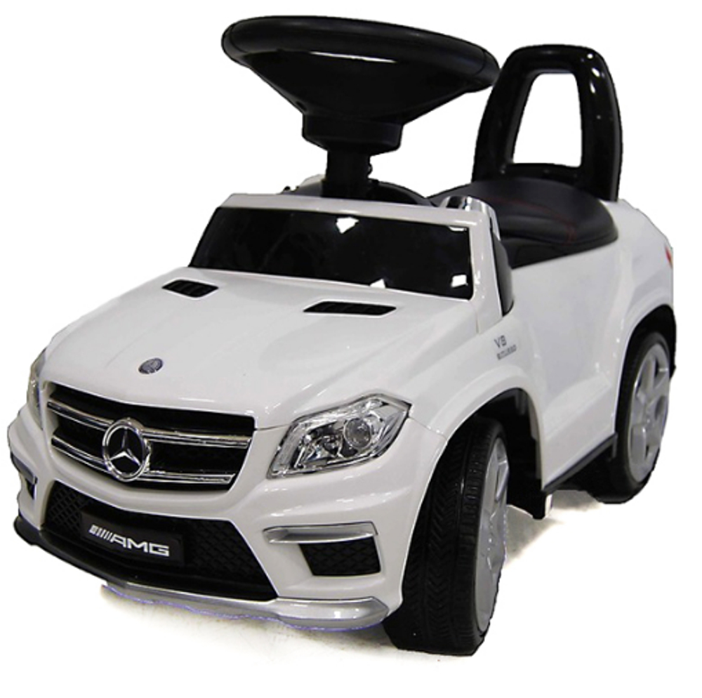 Каталка-машинка толокар Mercedes-Benz GL63 A888AA белая RiverToys