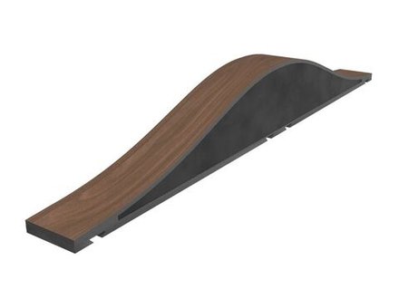 гибридная акустическая панель Vicoustic Flexi Wave Ultra 120 Dark Walnut (абсорбер-диффузор)