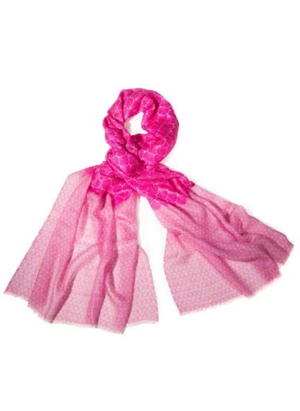 Шаль 70x200 Blues Cashmere Musel cb17-08_ROSE