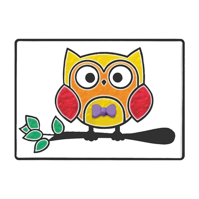 Набор для детского творчества, картина пластилином "Совёнок" 10х15см (Maxiart)