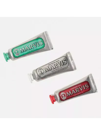 Подарочный набор зубных паст MARVIS (3х25мл) "Мята, Классическая насыщенная мята, Мята и корица"