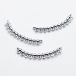 Коннектор, цвет серебро (родий), размер около 25*3,5 мм, цена за 1 шт