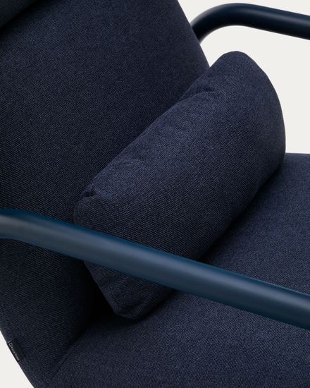 Кресло Inari синее из стали и полиэстра Испания